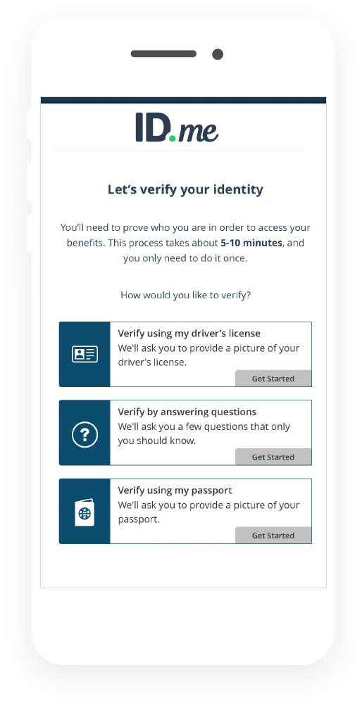 Verifying your identity for a UI claim with Nevada DETR – ID.me Help Center